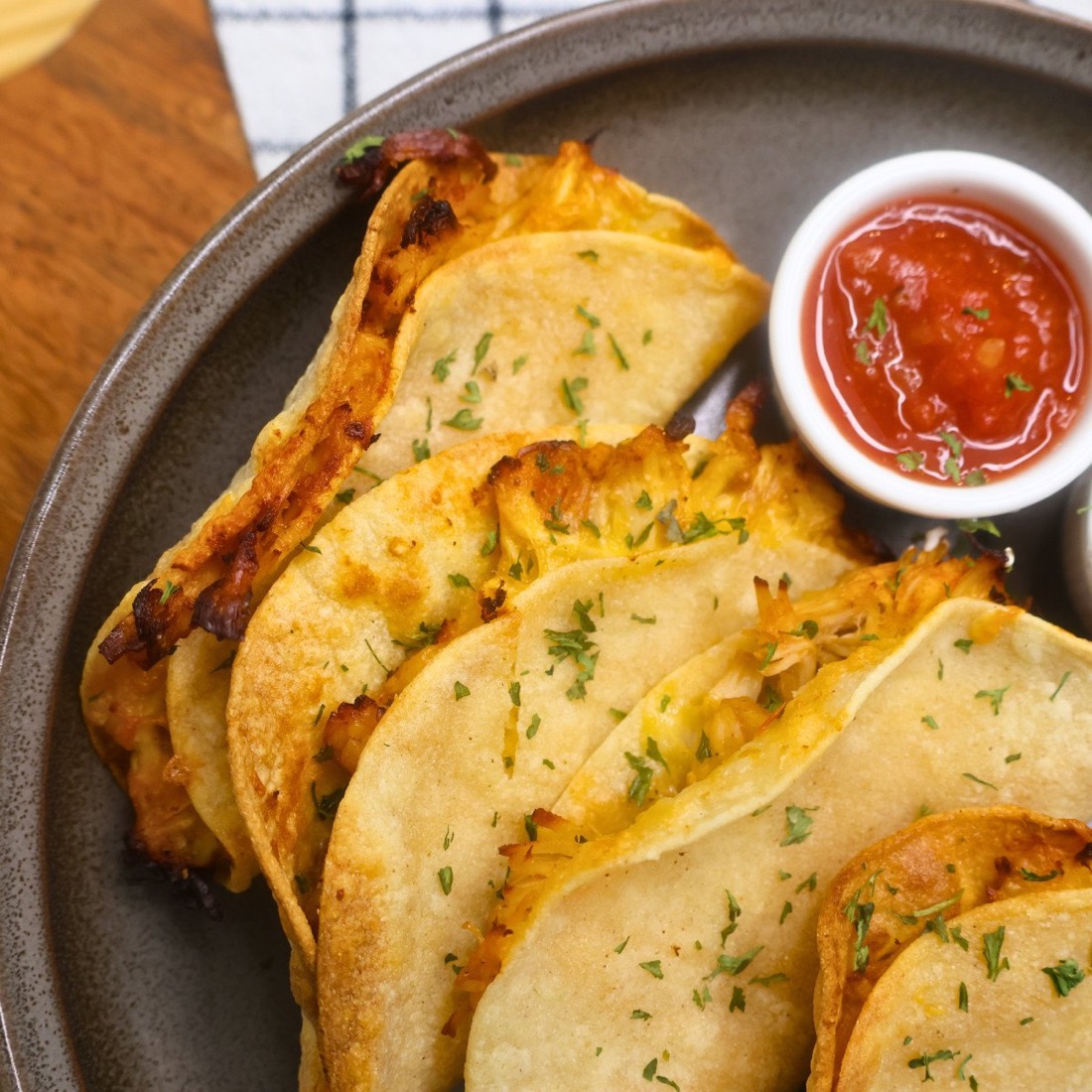 Air Fryer Crispy Chicken Tacos